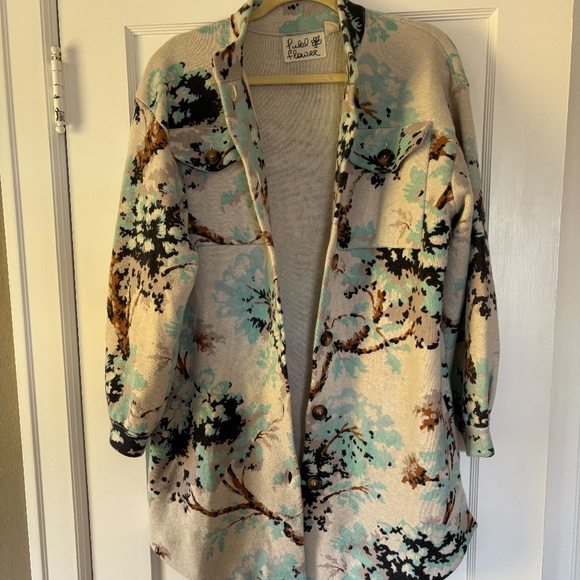 Anthropologie Field 100% Wool Sweater Shacket size Medium - Picture 4 of 8